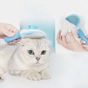 Blue Cat Grooming Brush